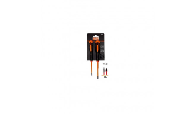 Insulated screwdriver set ERGO™ slim 2 pcs - PH1/2 - 1000V VDE