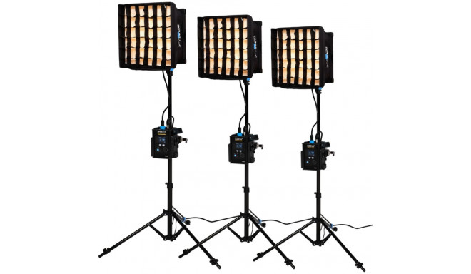 Nanlite PavoSlim 60B LED Panel  3-Light Kit With Stand