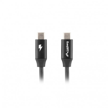 USB-C M/M 2.0 CABLE 1.8M QUICK CHARGE 4.0 BLACK LANBERG
