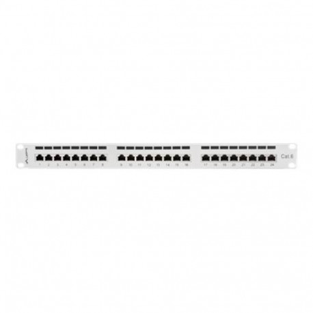 LANBERG PPS6-1024-S Lanberg Patch Panel 24 port 1U, cat. 6, shielded, grey