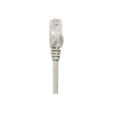 INTELLINET Network Cable Cat5e U/UTP 1.0m 3ft. Gray RJ-45 Male / RJ-45 Male Snagless Gold-plated con