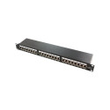 LOGILINK NP0061 LOGILINK-  Patch Panel 19-mounting Cat.6A STP 24 ports, black