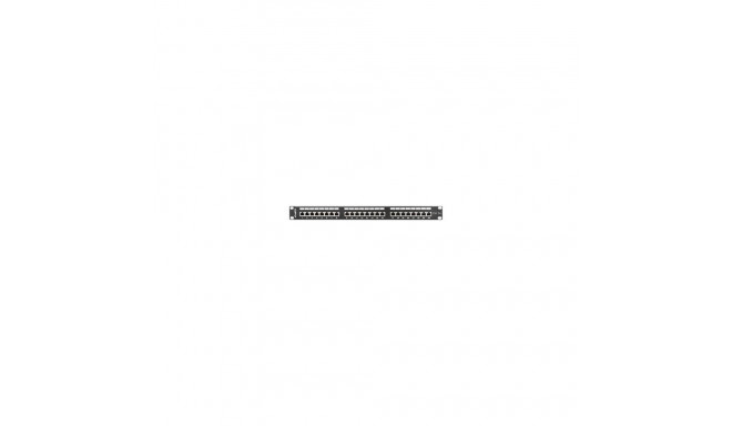 LANBERG PPS5-1024-B Lanberg Patch Panel 24 port 1U, cat. 5e, shielded, black