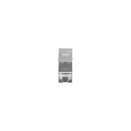 LANBERG feed-thru keystone connector RJ45->RJ45 FTP cat.6 90
