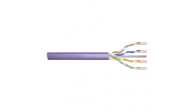 DIGITUS Installation cable cat.6 U/UTP Dca solid wire AWG 23/1 LSOH 50m violet