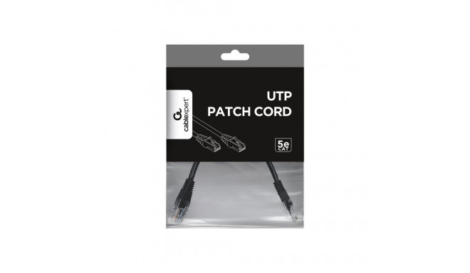 GEMBIRD CAT5e UTP Patch cord black 0.25m