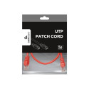 GEMBIRD PP12-0.25M/R Gembird patchkaabel RJ45, cat.5e, UTP, 0.25m, punane