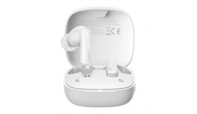 Baseus Bowie E19 TWS In-Ear Wireless Headphones - White
