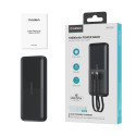 Powerbank Choetech B654 10000mAh 22.5W USB-A / USB-C / micro USB z wbudowanym kablem USB-C / Lightni