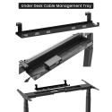 Adjustable Height Table Up Up Thor Black, Table top M Black