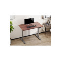 Adjustable Height Table Up Up Bjorn Gray, Table top M Dark Walnut