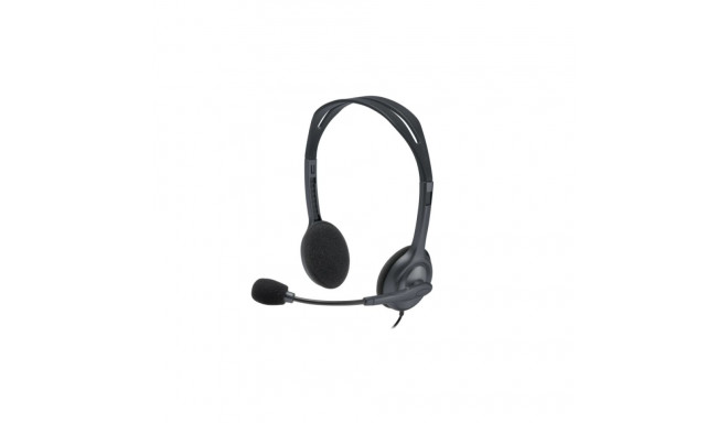 Logitech H111 Stereo Wired Headset, 3.5mm jack, Black