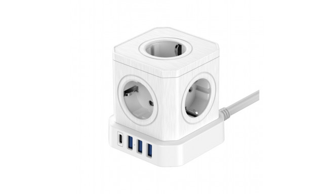 Newell GaN Power Cube 9in1 - white