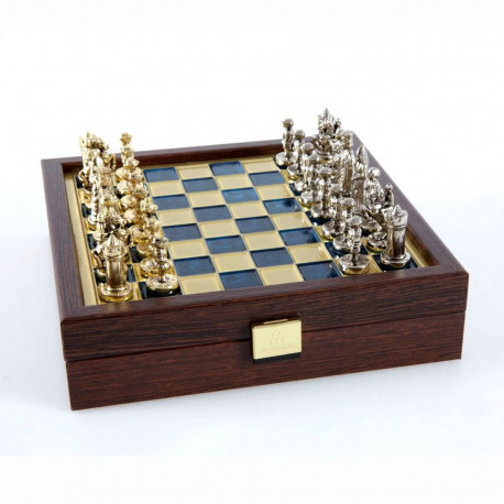 Chess Set - Manopoulos Byzantine Empire Metal with 20cm Board