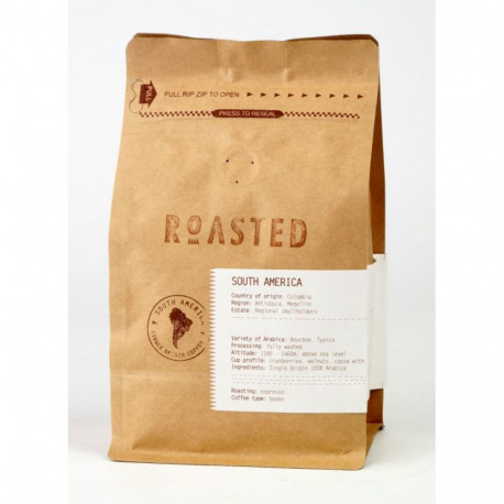 ROASTED ESPRESSO Kohv Colombia Medellin Excelso, 100% araabika kohvioad 250 g