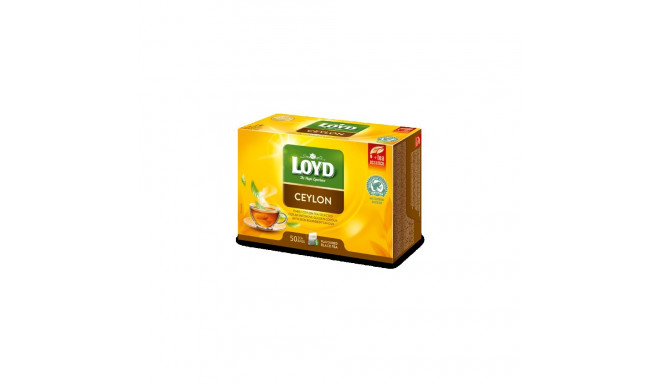 Maitsestatud must tee LOYD Ceylon 50 x 2g