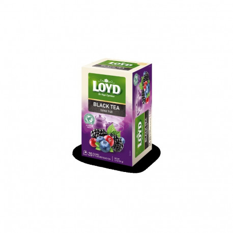 Maitsestatud must tee LOYD marja maitseline 20 x 1.7g