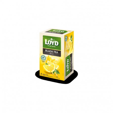 Must tee LOYD sidruni aroomiga, 20 x 2g
