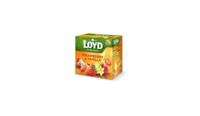 Tee LOYD maasika- ja vaniljemaitseline 20 x 2 g