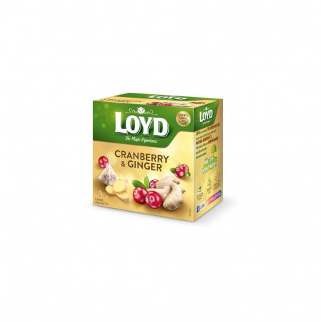 Tee LOYD jõhvika- ja ingverimaitseline 20 x 2g