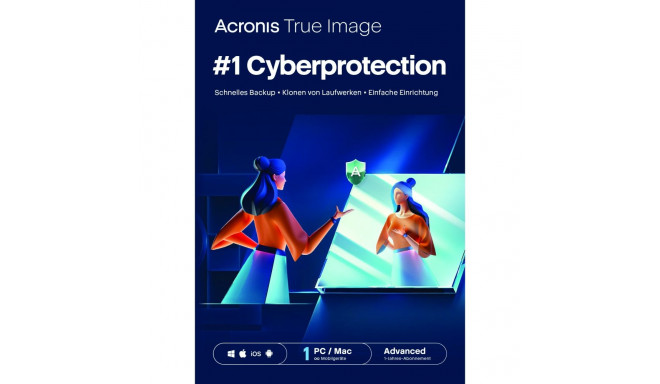 "Acronis Cyber Protect Home Office Advanced - 1 Computer + 50 GB Acronis Cloud Storage - 1 year subs