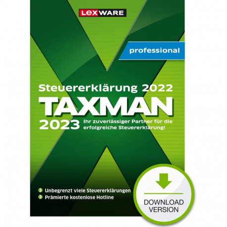 "Lexware Taxman professional 2023 5-Platz Lizenz ESD-Download"