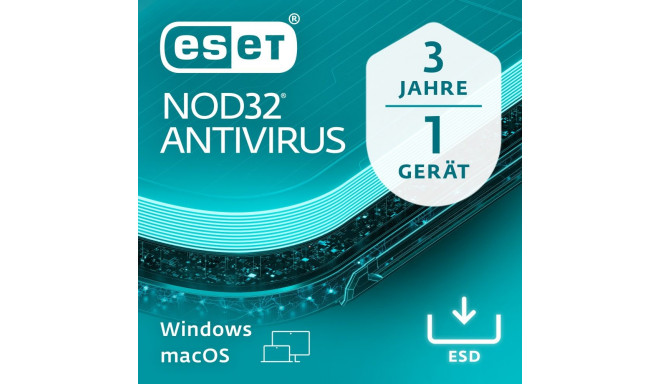 "ESET NOD32 Anti-Virus - 1 User, 3 Years - ESD-DownloadESD"