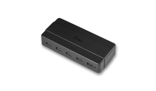 i-tec USB 3.0 laadimispistikupesa 7 USB laadimispistikupesa toiteadapteriga (2 kiire laadimise BC 1.