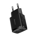 Baseus  Compact  Charger 2U 10.5W EU Black