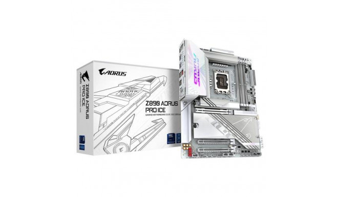 GIGABYTE Z890 AORUS PRO ICE Motherboard - Supports Intel Core Ultra (Series 2) CPUs, 16+1+2 phases V