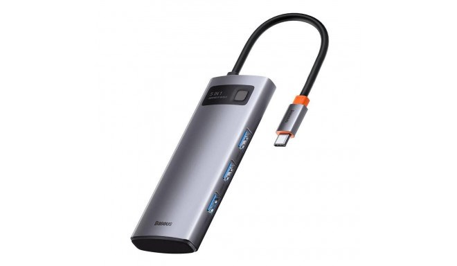 Baseus Metal Gleam Series Hub 5in1 / USB-C - 3x USB 3.0 / HDMI / USB-C PD