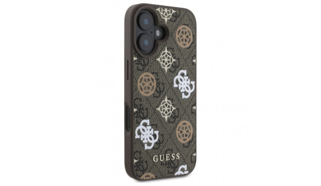 Guess GUHMP16SP4RPSW iPhone 16 6.1" pruun/pruun kõvakorpus 4G triibuline MagSafe