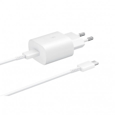 Samsung kiirlaadija USB-C 25W 1m, valge