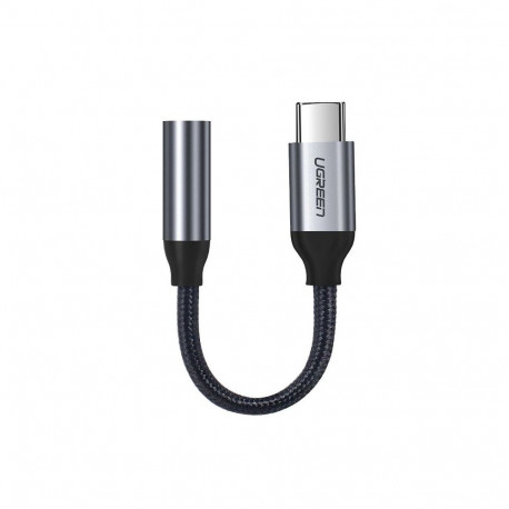 Ugreen kõrvaklappide adapter 30632 3.5mm mini jack to USB Type C 10cm, hall
