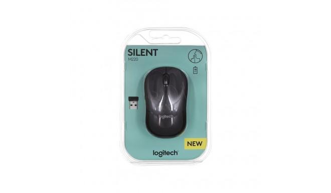 Logitech M220 Silent Mouse Black 5099206066199