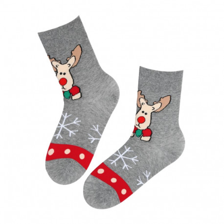 SOKISAHTEL JONAH hallid põhjapõdraga jõulusokid 444, 446