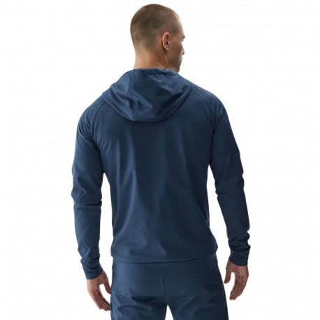 Bluza męska 4F M404 granat melanż 4FWAW24TFSWM404 31M XL