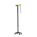 Walking stick - quadruped with soft grip - yellow AR-017