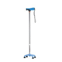 Walking stick - quadruped with soft grip - blue AR-017