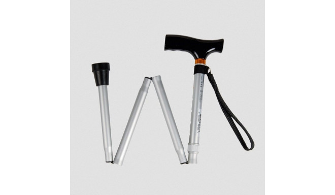 Aluminium folding silver cane - RF-520