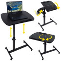 NN D2 adjustable bedside table on wheels