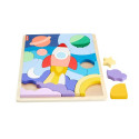 Fisher-Price Wooden Space Blocks Puzzle