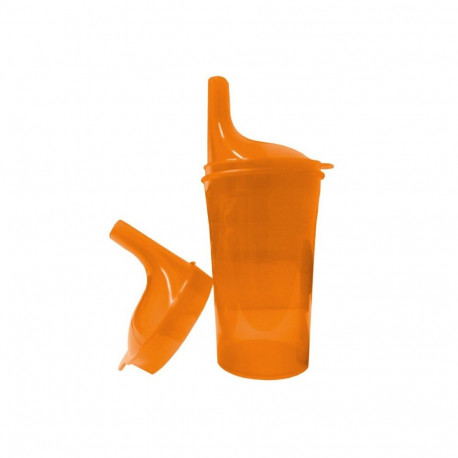 Safety cup to eat and drink orange