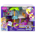 Polly Pocket POLLYVILLE FLAMINGO FUN CAR WASH Playset