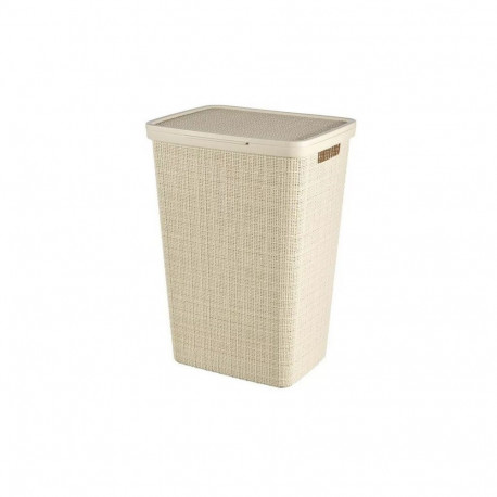 Curver NATURAL STYLE laundry basket 58L Cream
