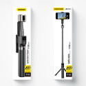 Selfie stick / telescopic pole with tripod Dudao F18B - black