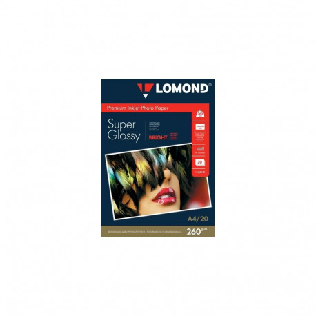 Lomond Premium Photo Paper Super Glossy 260 g/m2 A4, 20 sheets, Bright