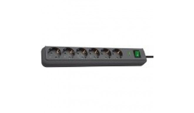 Brennenstuhl Eco-Line Black 6 AC outlet(s) 1.5 m