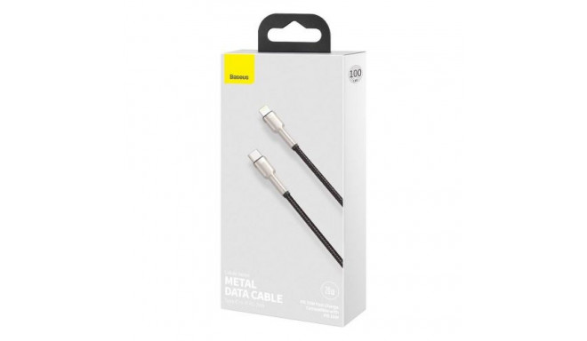 Baseus Type-C - Lightning Cafule Series Metal data cable PD 20W 1m Black (CATLJK-A01)
