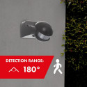 Maclean MCE358 GR Infrared PIR Motion Sensor IP44 Grey Range 12m Max Load 800/1200W Movement Detecto